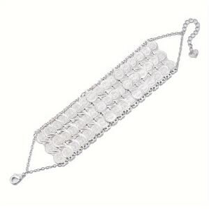 Sterling Silver Coin Charm Bracelet